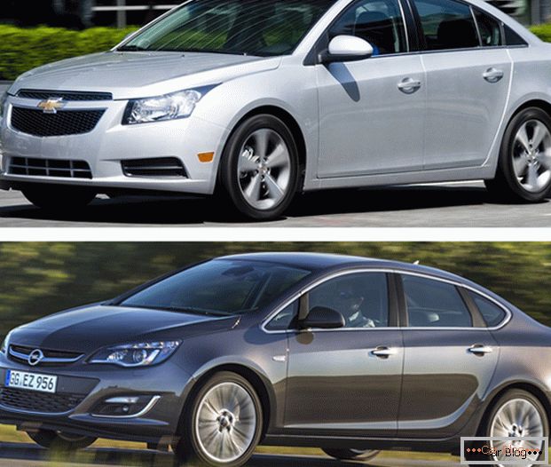 Автомобили Chevrolet Cruze или Opel Astra се долгогодишни конкуренти на автомобилскиот пазар
