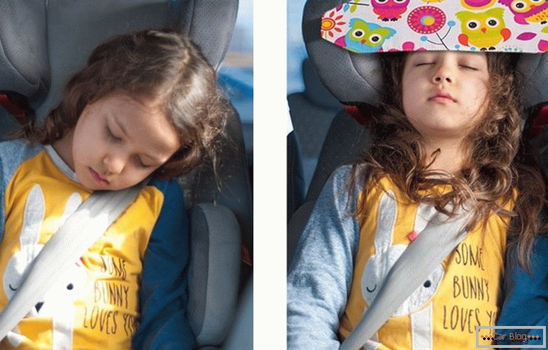 завој за спиење бебе во автомобилот