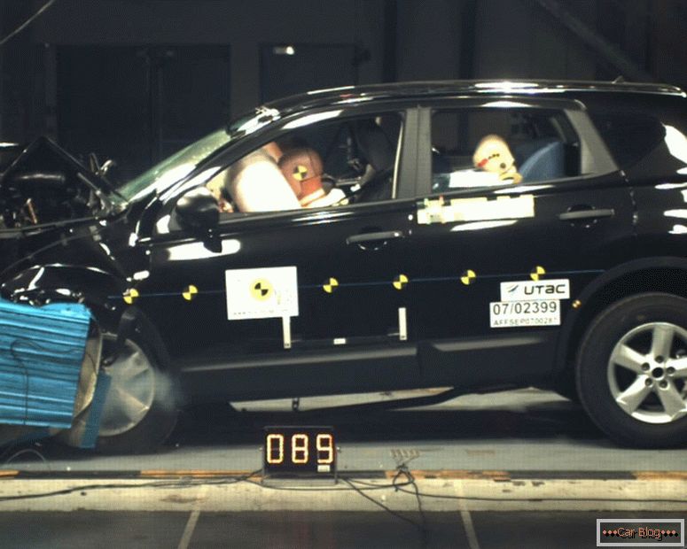 Nissan Qashqai безбедноста тест возење