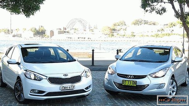 Нанадвор, автомобили Hyundai Allantra и KIA Cerato се слични, но дали се слични во динамичките параметри?