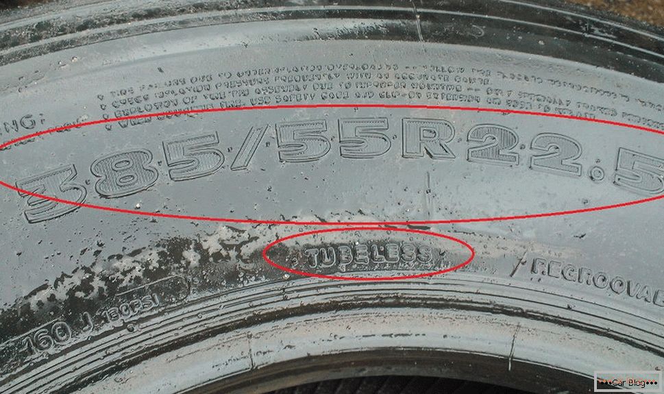 Обележување на гуми со бесконечна гума