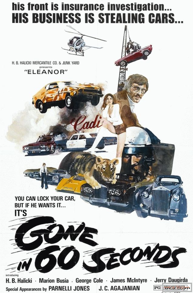 Постер за филмот Измина за 60 секунди во 1974 година