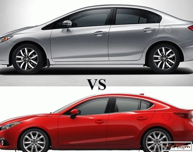 Автомобили Mazda 3 и Honda Civic - седани за активни луѓе
